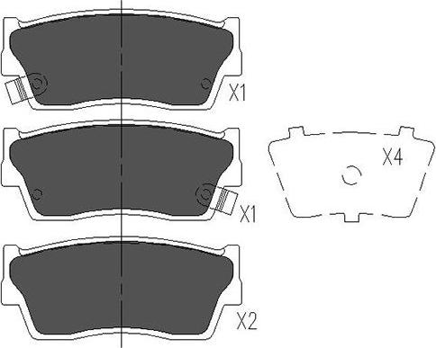 Kavo Parts KBP-8503 - Bremžu uzliku kompl., Disku bremzes adetalas.lv