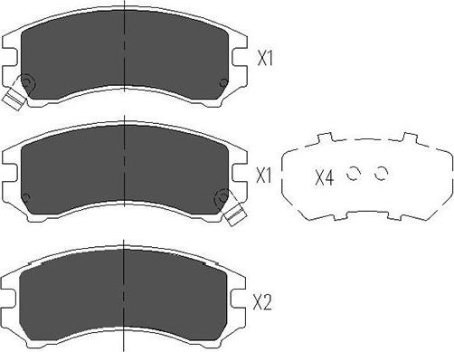 Kavo Parts KBP-8513 - Bremžu uzliku kompl., Disku bremzes adetalas.lv