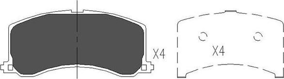 Kavo Parts KBP-8517 - Bremžu uzliku kompl., Disku bremzes adetalas.lv