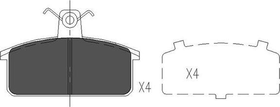 Kavo Parts KBP-8524 - Bremžu uzliku kompl., Disku bremzes adetalas.lv