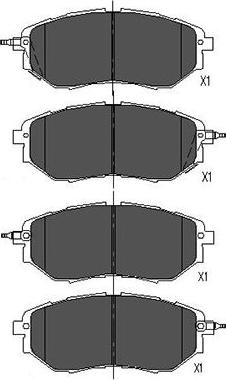 Kavo Parts KBP-8020 - Bremžu uzliku kompl., Disku bremzes adetalas.lv