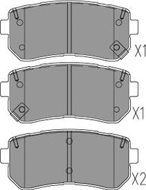 Kavo Parts KBP-3054 - Bremžu uzliku kompl., Disku bremzes adetalas.lv