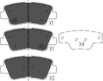 Kavo Parts KBP-3025 - Bremžu uzliku kompl., Disku bremzes adetalas.lv