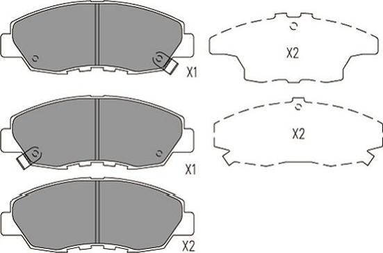 Kavo Parts KBP-2053 - Bremžu uzliku kompl., Disku bremzes adetalas.lv