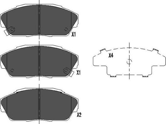 Kavo Parts KBP-2027 - Bremžu uzliku kompl., Disku bremzes adetalas.lv