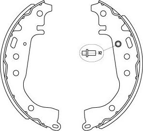 Kavo Parts KBS-9941 - Bremžu loku komplekts adetalas.lv