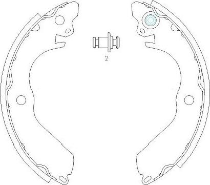 Kavo Parts KBS-6411 - Bremžu loku komplekts adetalas.lv