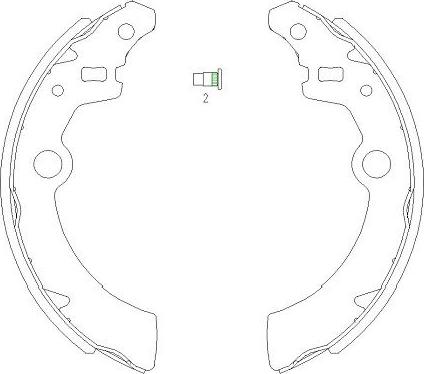 Kavo Parts KBS-8907 - Bremžu loku komplekts adetalas.lv