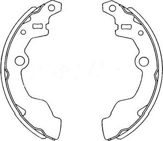 Kavo Parts KBS-8401 - Bremžu loku komplekts adetalas.lv