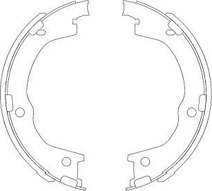 Kavo Parts KBS-3404 - Bremžu loku komplekts adetalas.lv