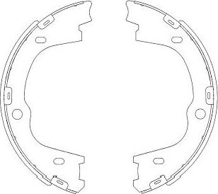 Kavo Parts KBS-3406 - Bremžu loku komplekts adetalas.lv