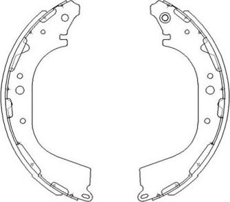 Kavo Parts KBS-7411 - Bremžu loku komplekts adetalas.lv