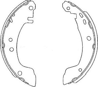 Kavo Parts KBS-7423 - Bremžu loku komplekts adetalas.lv