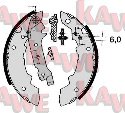 Kawe 04470 - Bremžu loku komplekts adetalas.lv