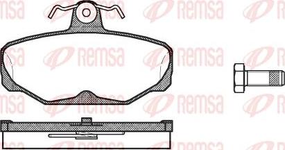 Kawe 0205 00 - Bremžu uzliku kompl., Disku bremzes adetalas.lv