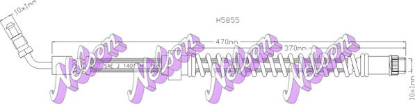 Kawe H5855 - Bremžu šļūtene adetalas.lv