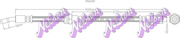 Kawe H6600 - Bremžu šļūtene adetalas.lv