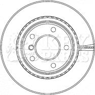 Key Parts KBD4467 - Bremžu diski adetalas.lv