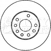 Key Parts KBD4436 - Bremžu diski adetalas.lv