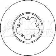 Key Parts KBD4563 - Bremžu diski adetalas.lv