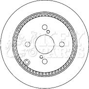 Key Parts KBD4378 - Bremžu diski adetalas.lv