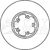 Key Parts KBD4241 - Bremžu diski adetalas.lv