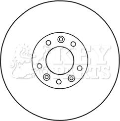 Key Parts KBD5969S - Bremžu diski adetalas.lv