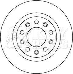 Key Parts KBD5194 - Bremžu diski adetalas.lv