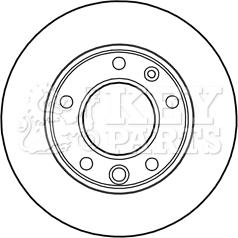 Key Parts KBD5134 - Bremžu diski adetalas.lv