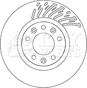 Key Parts KBD5360 - Bremžu diski adetalas.lv