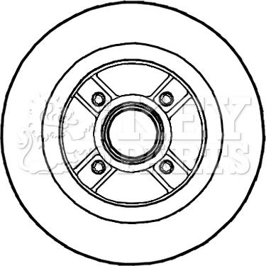 Key Parts KBD5721S - Bremžu diski adetalas.lv