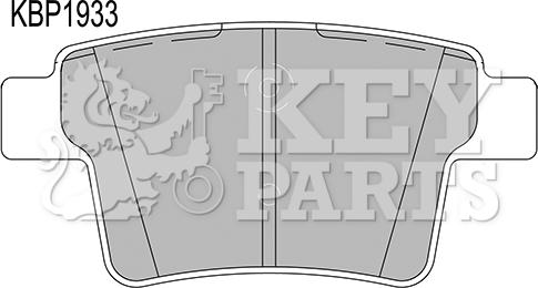 Key Parts KBP1933 - Bremžu uzliku kompl., Disku bremzes adetalas.lv