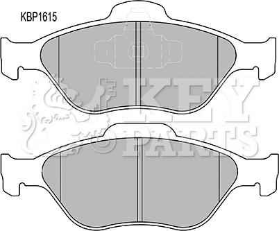 Key Parts KBP1615 - Bremžu uzliku kompl., Disku bremzes adetalas.lv