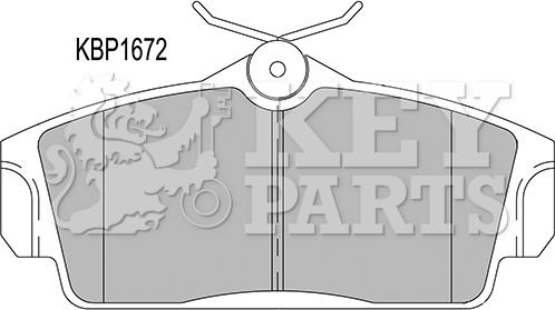 Key Parts KBP1672 - Bremžu uzliku kompl., Disku bremzes adetalas.lv