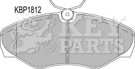 Key Parts KBP1812 - Bremžu uzliku kompl., Disku bremzes adetalas.lv