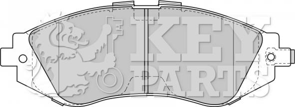 Key Parts KBP1881 - Bremžu uzliku kompl., Disku bremzes adetalas.lv