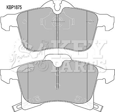 Key Parts KBP1875 - Bremžu uzliku kompl., Disku bremzes adetalas.lv