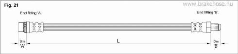 KK95KFT FT8570 - Bremžu šļūtene adetalas.lv