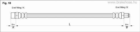 KK95KFT FT8234 - Bremžu šļūtene adetalas.lv