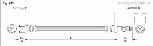KK95KFT FT1160 - Bremžu šļūtene adetalas.lv
