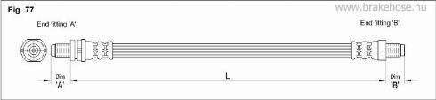KK95KFT FT2507 - Bremžu šļūtene adetalas.lv