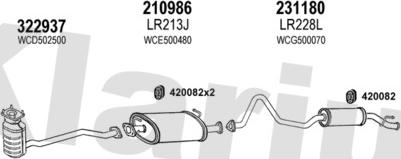 Klarius 090351E - Izplūdes gāzu sistēma adetalas.lv