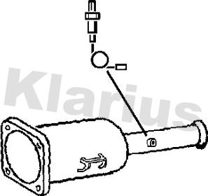 Klarius 399039 - Nosēdumu / Daļiņu filtrs, Izplūdes gāzu sistēma adetalas.lv