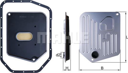 KNECHT HX 278D - Hidrofiltrs, Automātiskā pārnesumkārba adetalas.lv