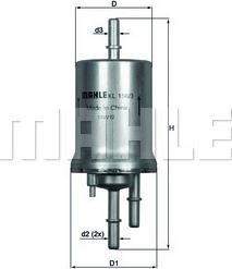 KNECHT KL 156/3 - Degvielas filtrs adetalas.lv