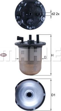 KNECHT KL 1133D - Degvielas filtrs adetalas.lv