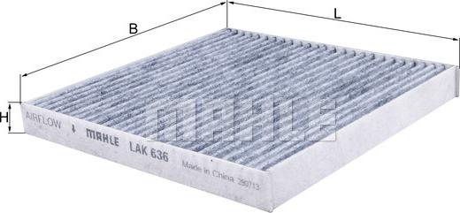 KNECHT LAK 636 - Filtrs, Salona telpas gaiss adetalas.lv