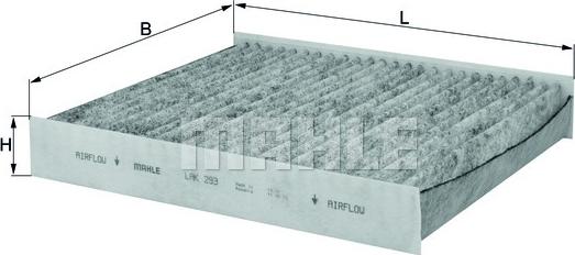 KNECHT LAK 293 - Filtrs, Salona telpas gaiss adetalas.lv