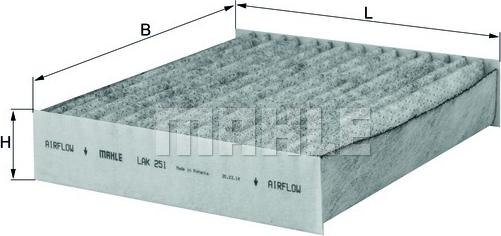 KNECHT LAK 251 - Filtrs, Salona telpas gaiss adetalas.lv