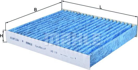 KNECHT LAO 119 - Filtrs, Salona telpas gaiss adetalas.lv